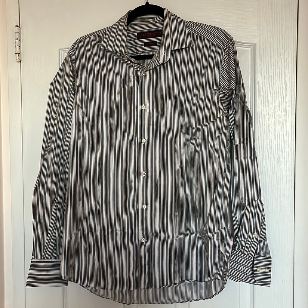 Etro Mens Dress Shirt Size 39